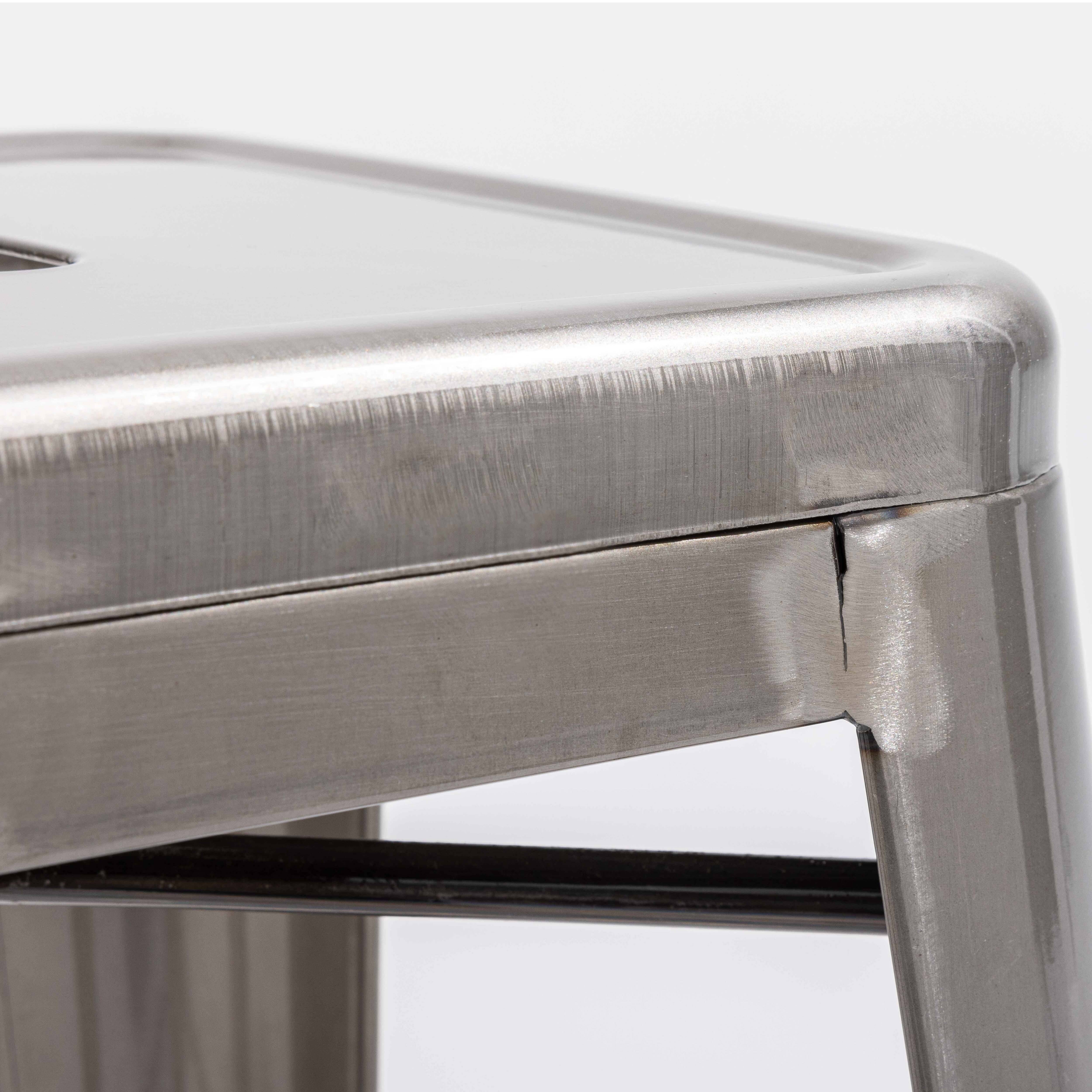 Oviala - Tabouret de bar en métal gris mat Indus - Oviala - Image 6