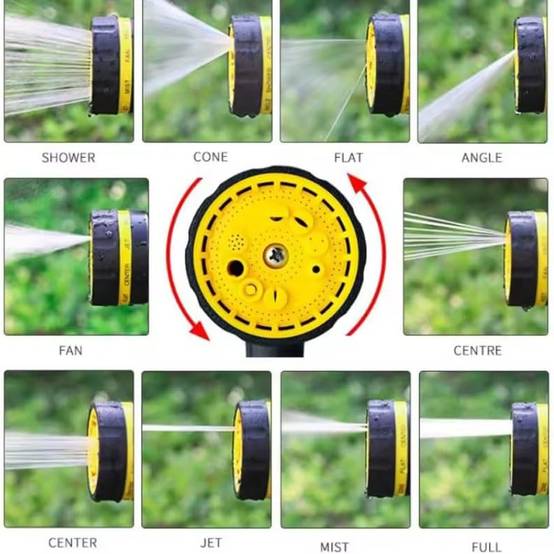 Arroseur,Pulvérisateur d'eau de pistolet de tuyau de jardin 10 Fonctions buse Multi - réglable(Accessoires pour+ pistolets à eau)-Lytech - Image 3