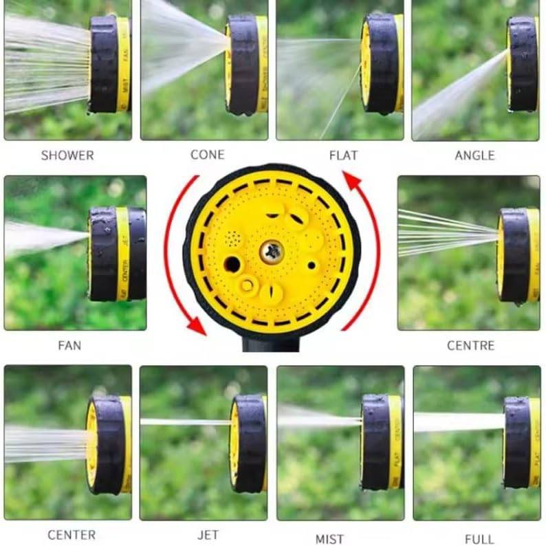 Arroseur，Pulvérisateur d'eau de pistolet de tuyau de jardin 10 Fonctions buse Multi - réglable(Accessoires pour+ pistolets à eau)-Lytech - Image 3