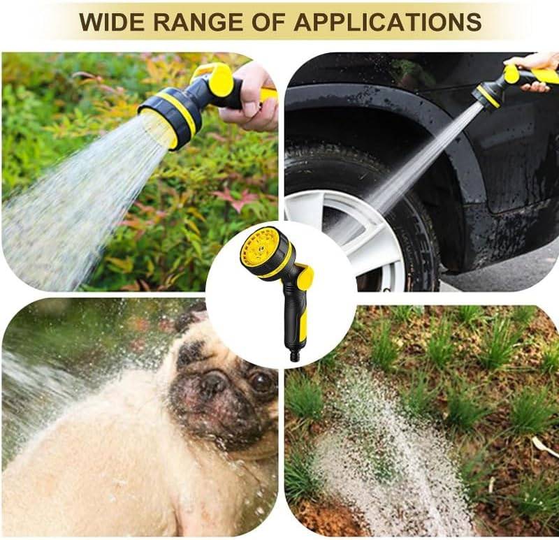 Arroseur，Pulvérisateur d'eau de pistolet de tuyau de jardin 10 Fonctions buse Multi - réglable(Accessoires pour+ pistolets à eau)-Lytech - Image 2