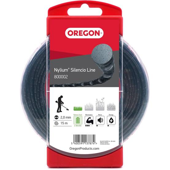 Oregon - Pack OREGON Fil Débroussailleuse Nylium SILENCIO ø2mm, 15m + Tête Universel sans Adaptateur + Lunettes de Sécurité - Image 2