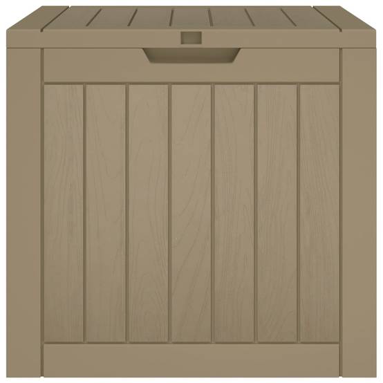 Boîte de stockage de jardin 55,5 x 43 x 53 cm pp marron clair - Image 3
