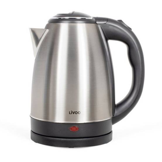 Livoo - Bouilloire Electrique - LIVOO - DOD207 - 1500 W - 1,8 L - Socle 360° - Acier inoxydable - Image 1