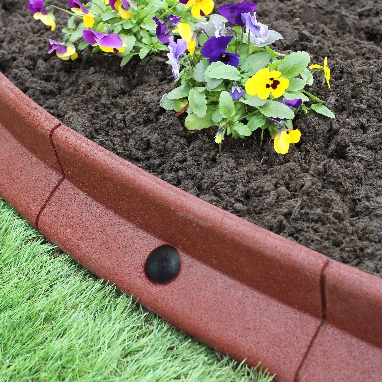 Monstershop - Bordures de Pelouse Flexibles 1.2m Terracotta x 24 - Image 2