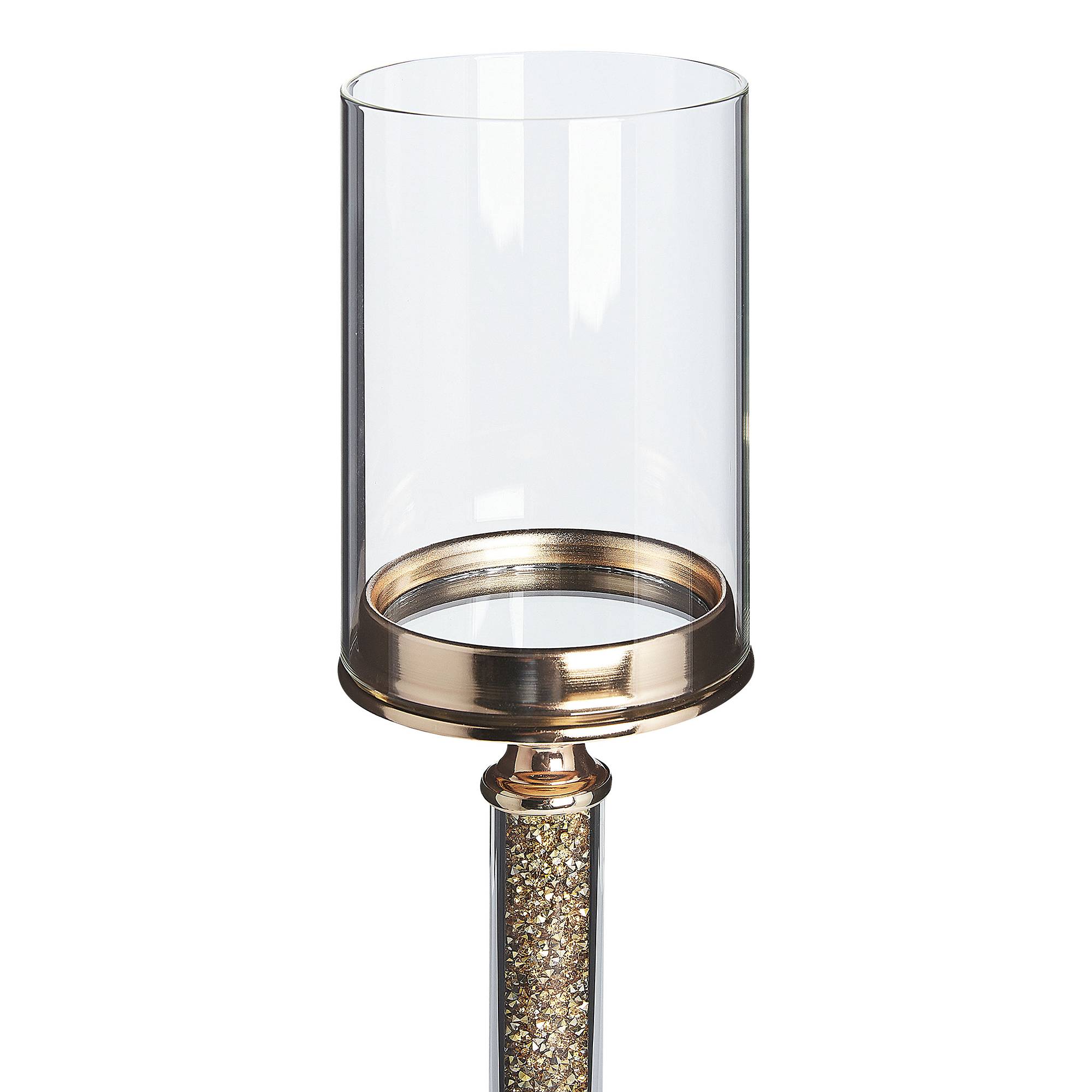 Beliani - Bougeoir Verre Doré ABBEVILLE - 13x13x48- Beliani - Image 4