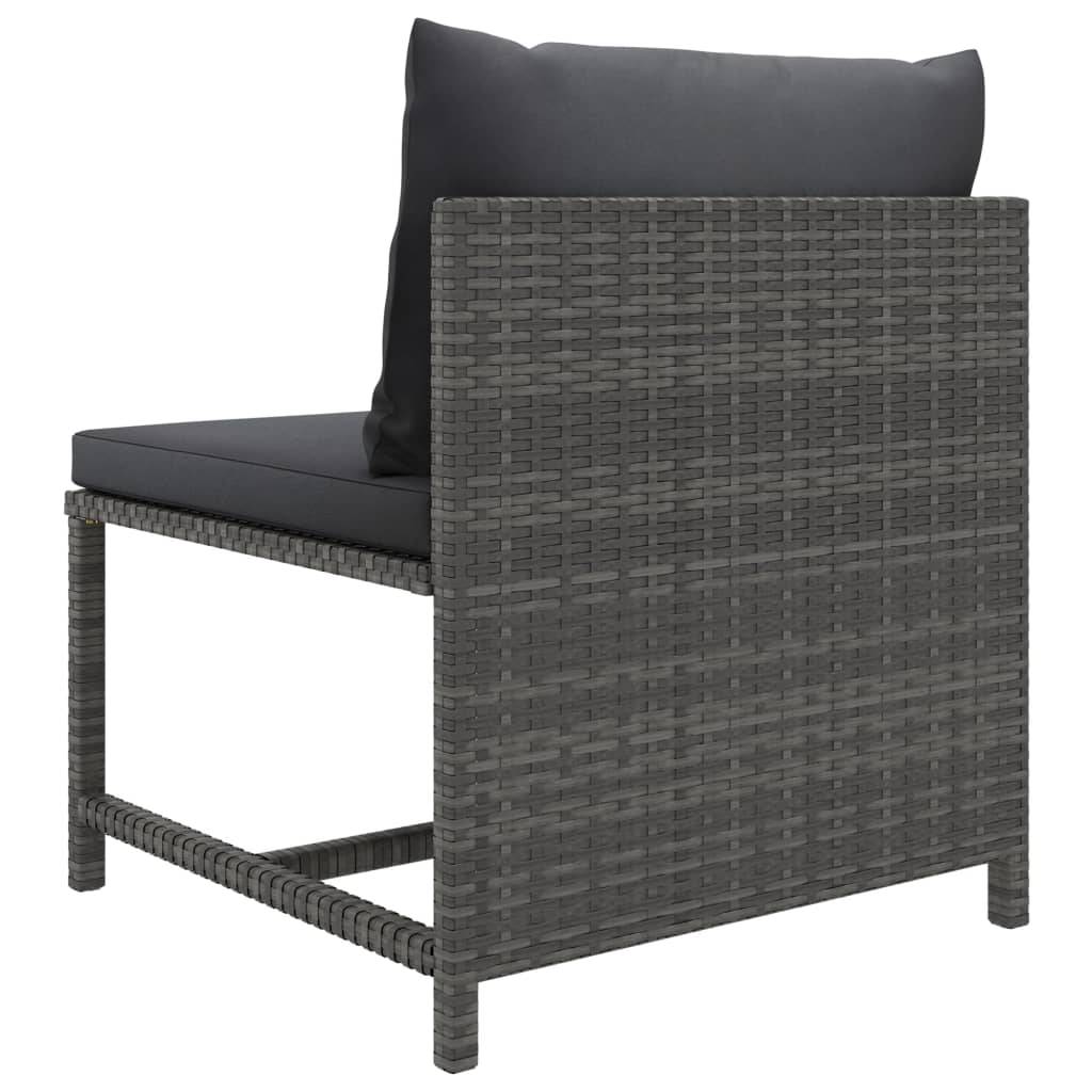 Mobilier de Détente Jardin 12 Pièces Résine Tressée Tissage Manuel Coussins Épais Configuration Libre Gris – ComfortXL Outdoor Living - Image 6
