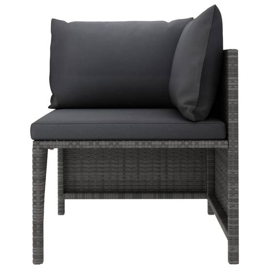 Mobilier de Détente Jardin 12 Pièces Résine Tressée Tissage Manuel Coussins Épais Configuration Libre Gris – ComfortXL Outdoor Living - Image 9
