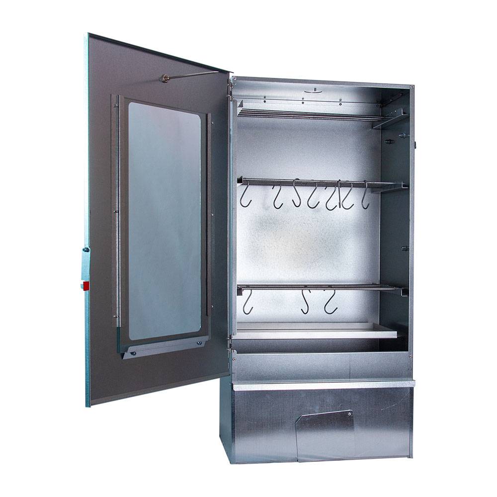 Ukal - Fumoir 3 niveaux avec porte vitrée, h 80 cm - Image 3