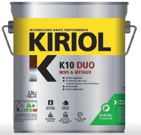 Peinture antirouille K10 Duo COMUS Mat Noir 0.75L - A005358