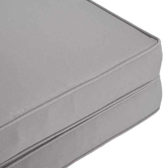 Coussins pour chaise fauteuil de jardin coussins d'assise de dossier déhoussables polyester 56x52/56x46cm gris clair - Image 9