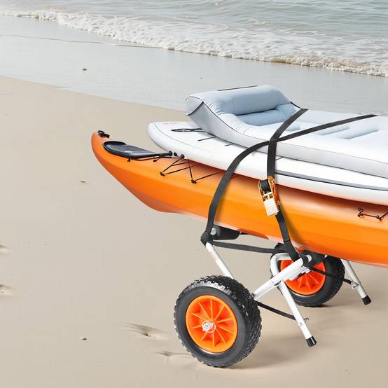 Vevor - VEVOR Chariot de Transport Kayak Paddle Canoë Pliable 113 kg Pneus Plein 25,4 cm - Image 8