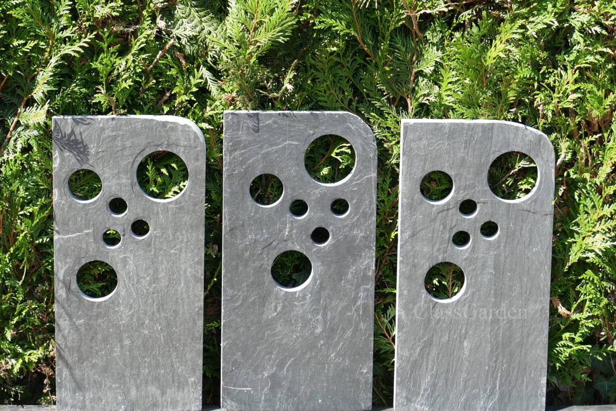 ClassGarden - TOTEM ARDOISE 60 cm - Bullettes - Pack de 3 Totems - Image 1