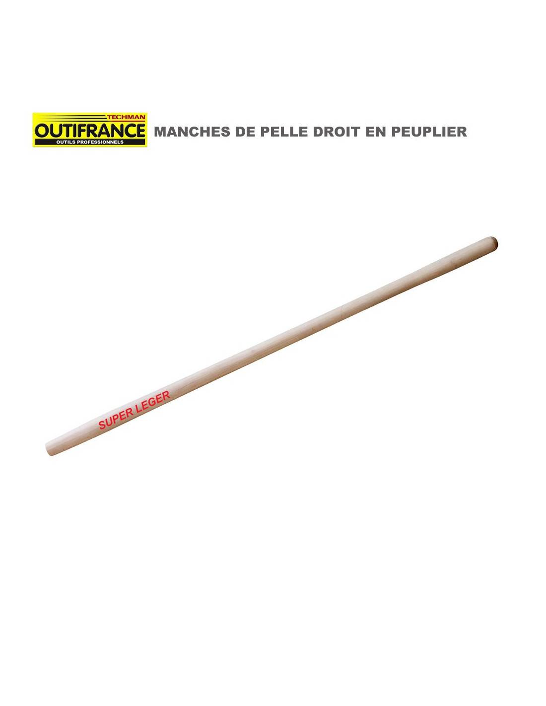 Manche En Bois De Peuplier Pour Pelle - 1.30 M - Image 1