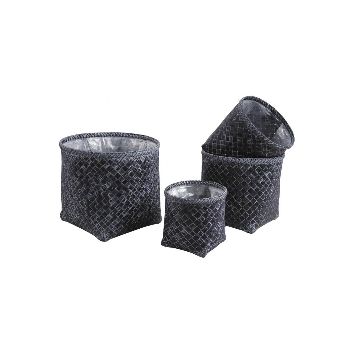 Aubry Gaspard - Cache-pot en palmier (lot de 4) - Image 1