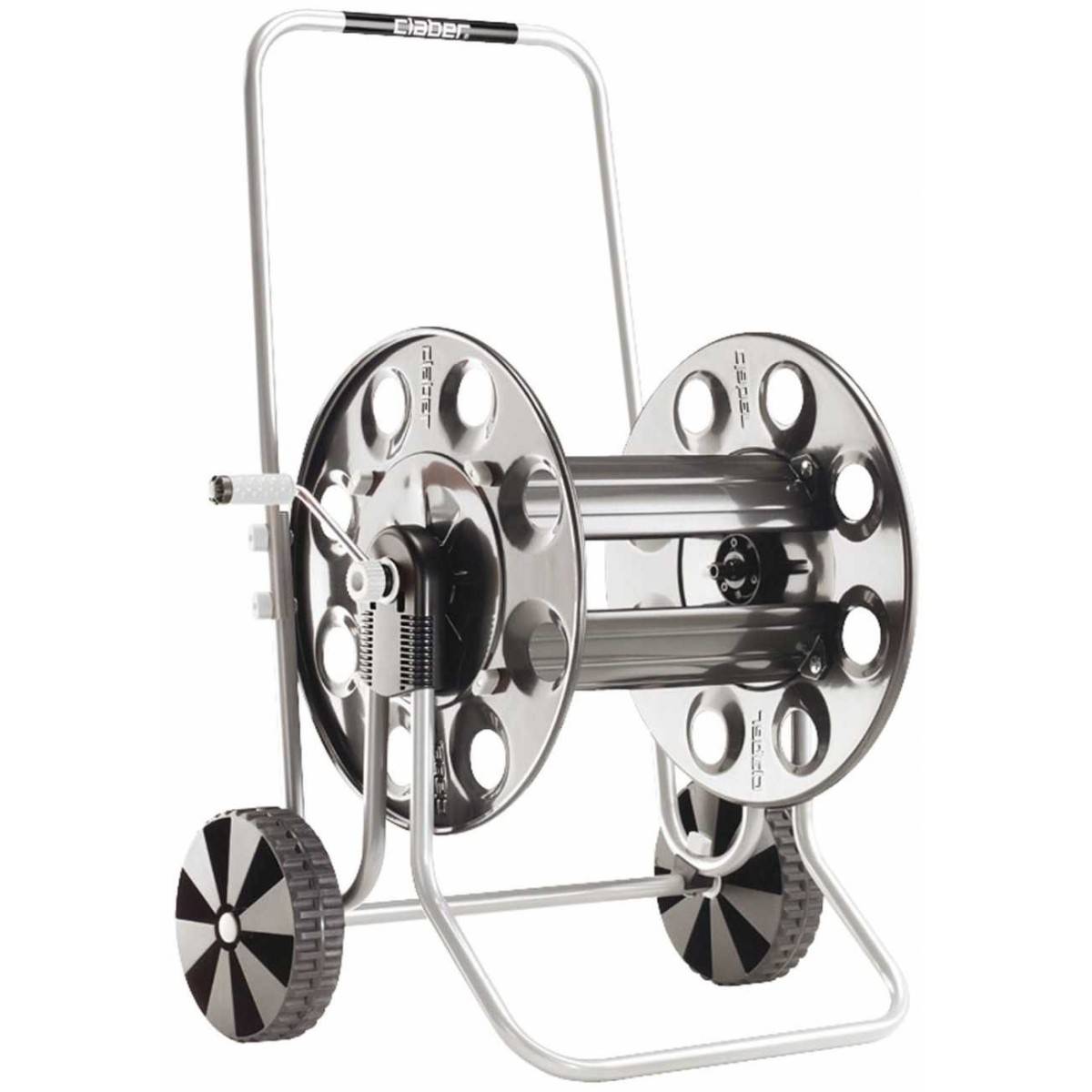 Claber - Enrouleur de tuyau Claber Metal Gemini 8894 pour un tuyau de 60m 3/4".