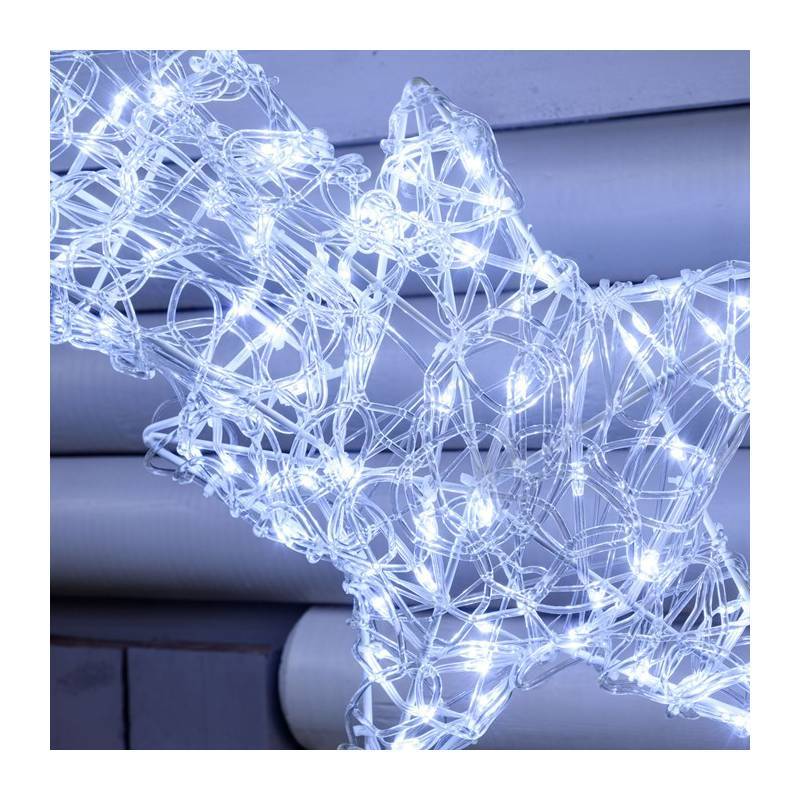 Lotti - Étoile filante lumineuse 75cm 2D 140 LED blanc froid fixe Acrylique 31V Lotti - Image 5