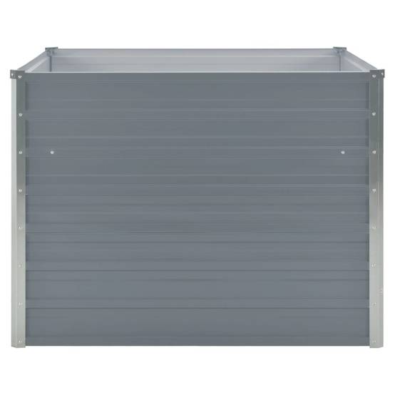 Jardinière 100 x 100 x 77 cm gris acier galvanisé - Image 2