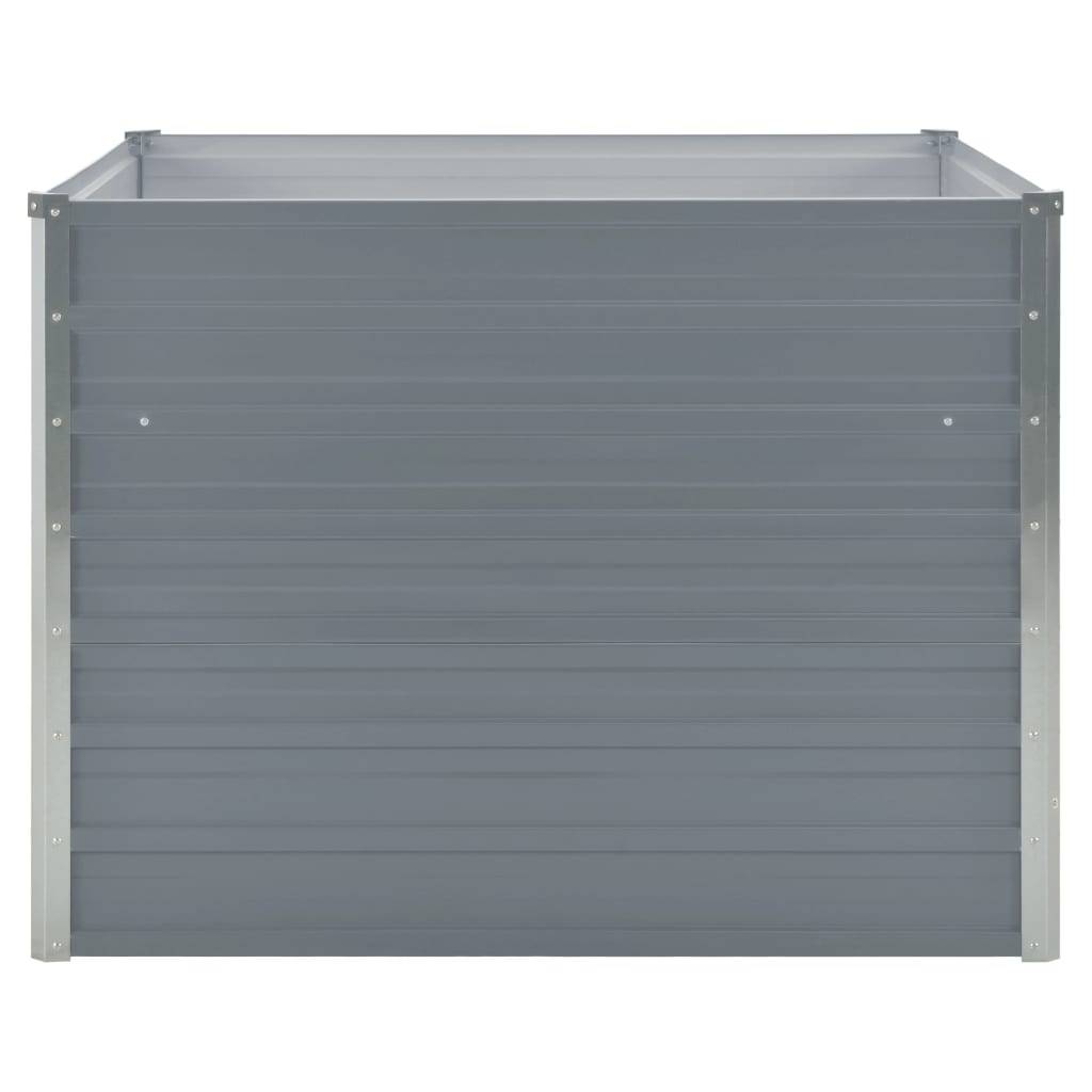 Jardinière 100 x 100 x 77 cm gris acier galvanisé - Image 2