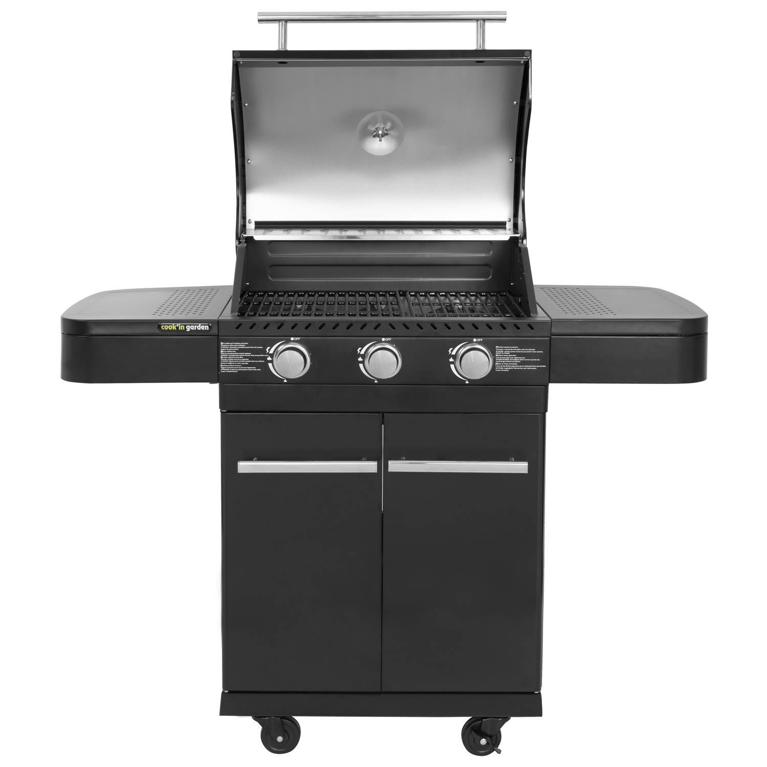 Barbecue au gaz FYRA avec thermomètre - 3 brûleurs - COOK'IN GARDEN - Image 9