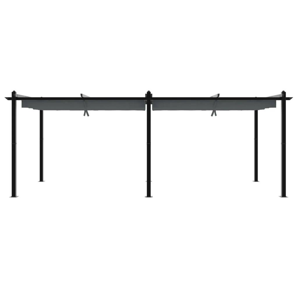 ComfortXL - Pergola en Aluminium avec Toit Rétractable Anti-UV pour Espace Extérieur Anthracite 3x6 m – ComfortXL Outdoor Living - Image 4