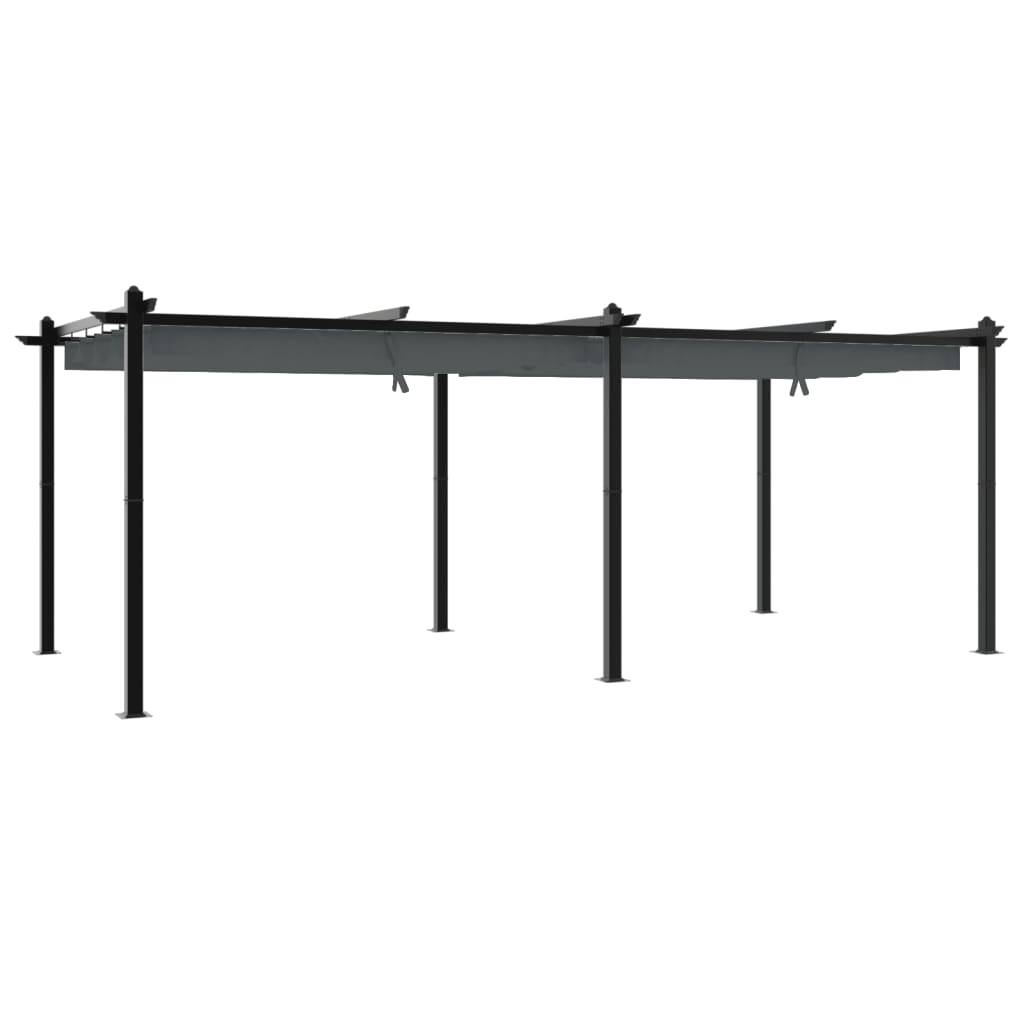 ComfortXL - Pergola en Aluminium avec Toit Rétractable Anti-UV pour Espace Extérieur Anthracite 3x6 m – ComfortXL Outdoor Living - Image 2