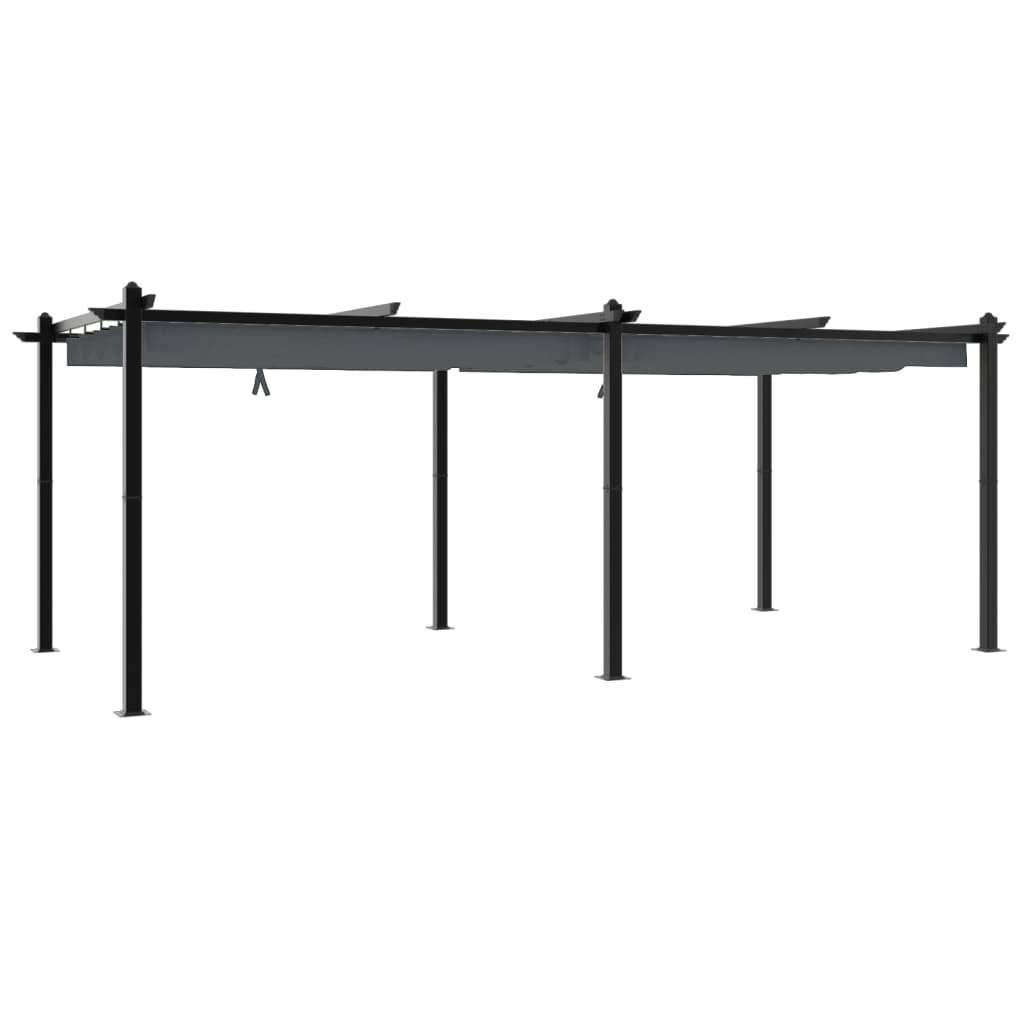 ComfortXL - Pergola en Aluminium avec Toit Rétractable Anti-UV pour Espace Extérieur Anthracite 3x6 m – ComfortXL Outdoor Living - Image 6