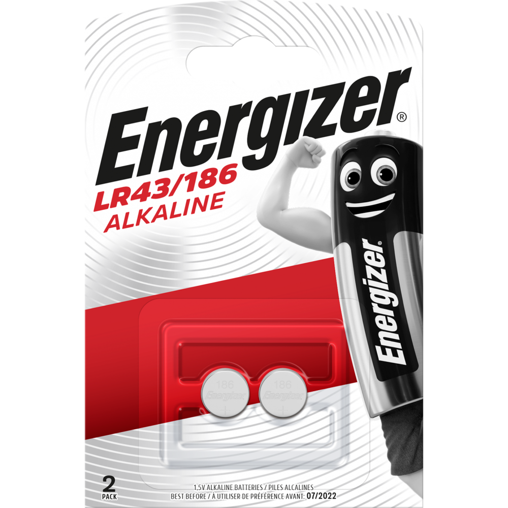 Energizer - Lot de 2 piles alcaline lr43/d18ga/v12ga, V, ENERGIZER - Image 1