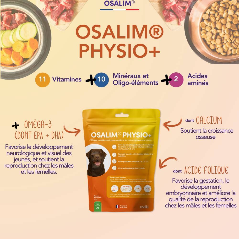 OSALIM Physio+ Chien - Laboratoire Osalia 500 g - Image 3
