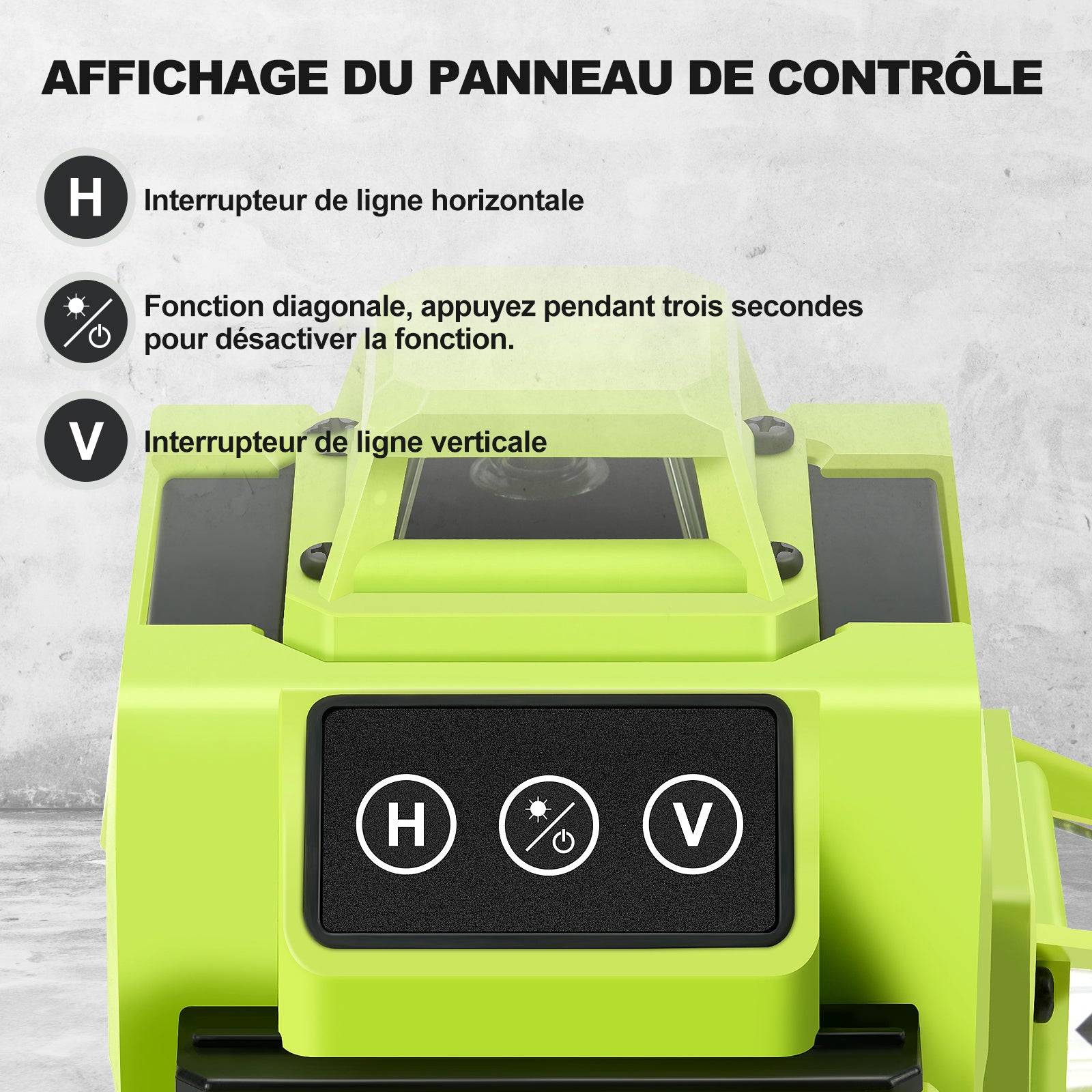 Teeno - Niveau laser 4 x 360°, 4D 16 Line, Batterie Rechargeable 2 x 2400 mAh - Image 4