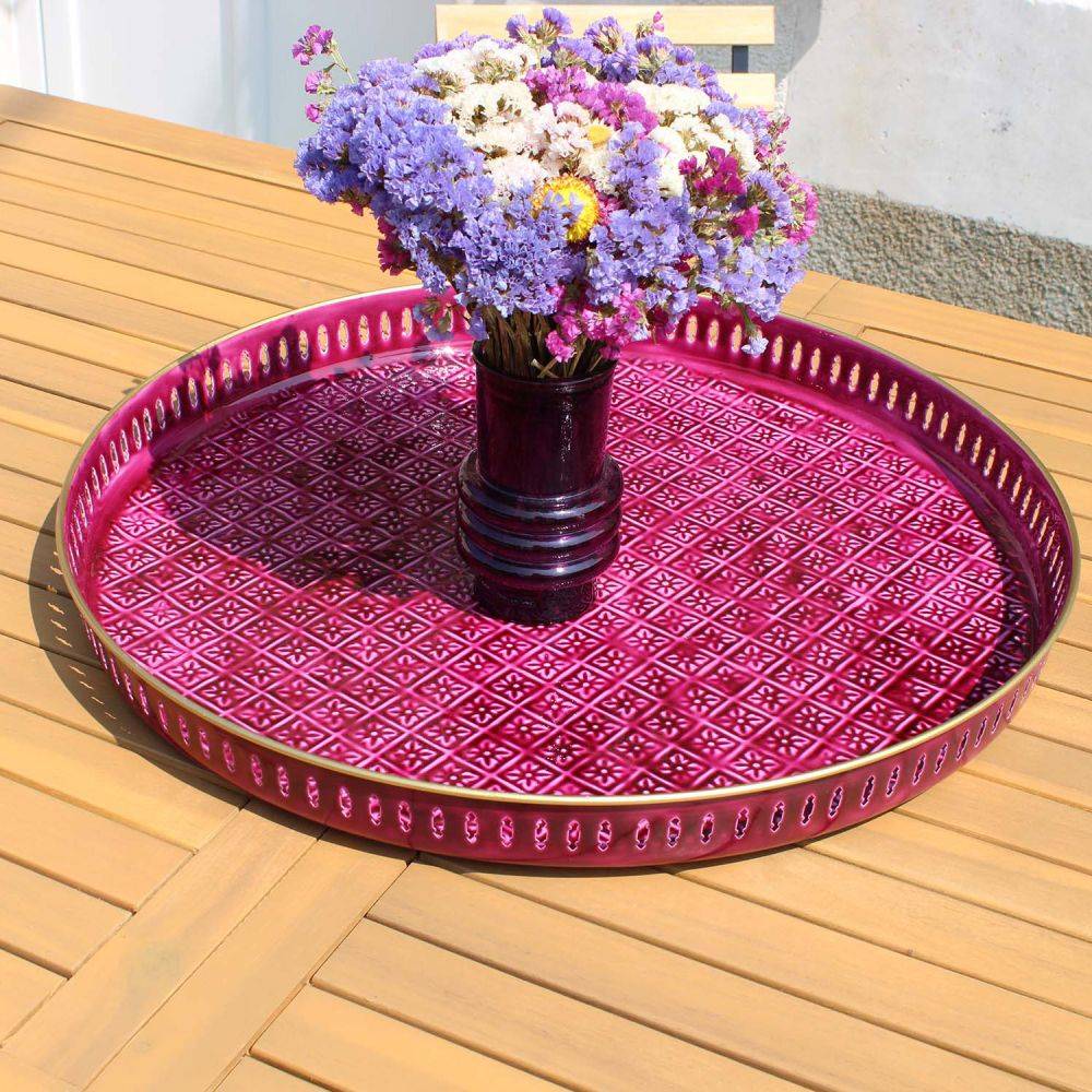 Bazardeluxe - Plateau en métal Jali 60 cm - Image 2