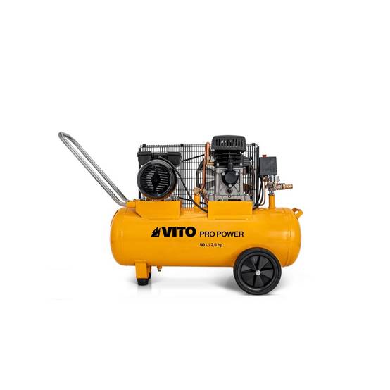 Compresseur à courroie 50 Litres 2.5 CV 1.9 kW 230V AC Pression 8 Bar VITO - Image 1