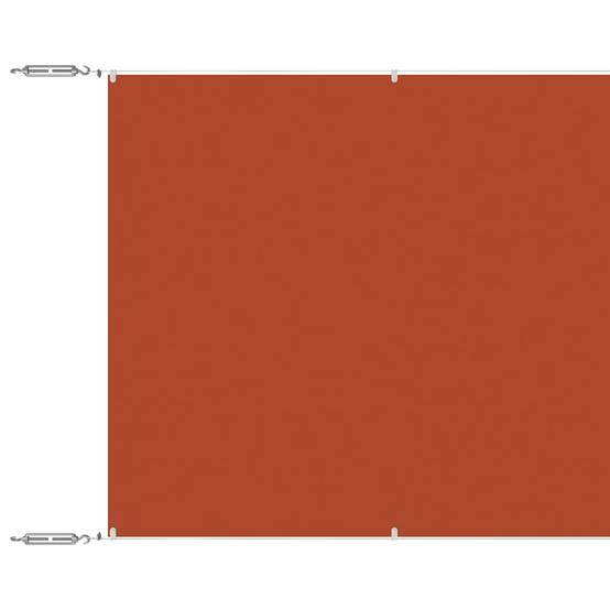 Store banne polycoton rouge 140 x 600 cm - Prolenta premium p336.2 - Image 1