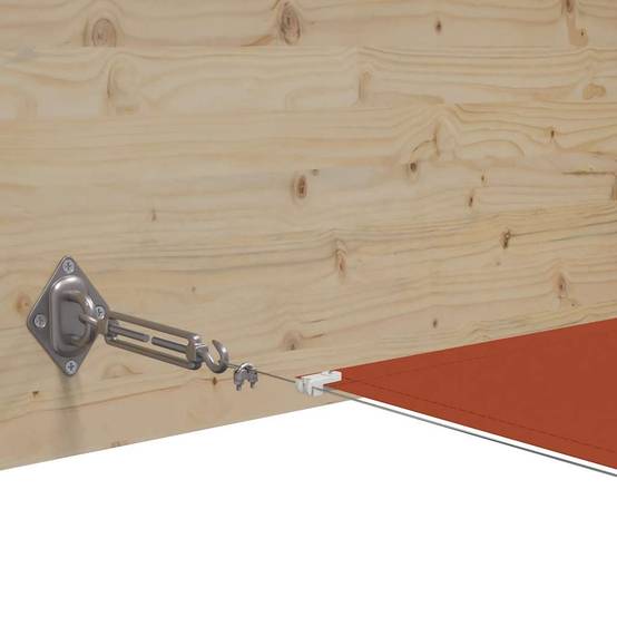 Store banne polycoton rouge 140 x 600 cm - Prolenta premium p336.2 - Image 4