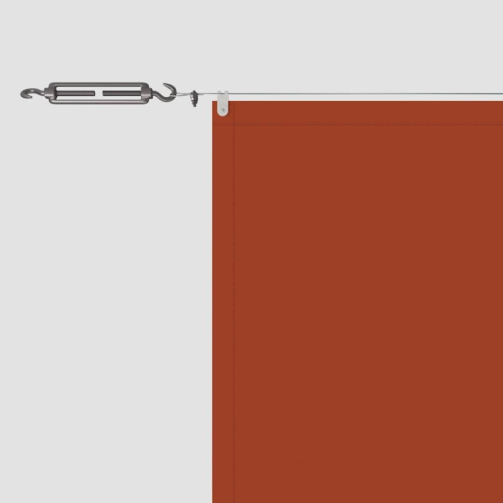Store banne polycoton rouge  140 x 600 cm  - Prolenta premium p336.2 - Image 5