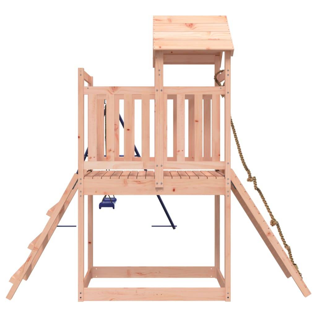 Helloshop26 - Aire de jeux d'extérieur balançoires toboggan portiques robuste jeux jardin 242 x 248 x 214 cm bois massif de douglas - Image 4