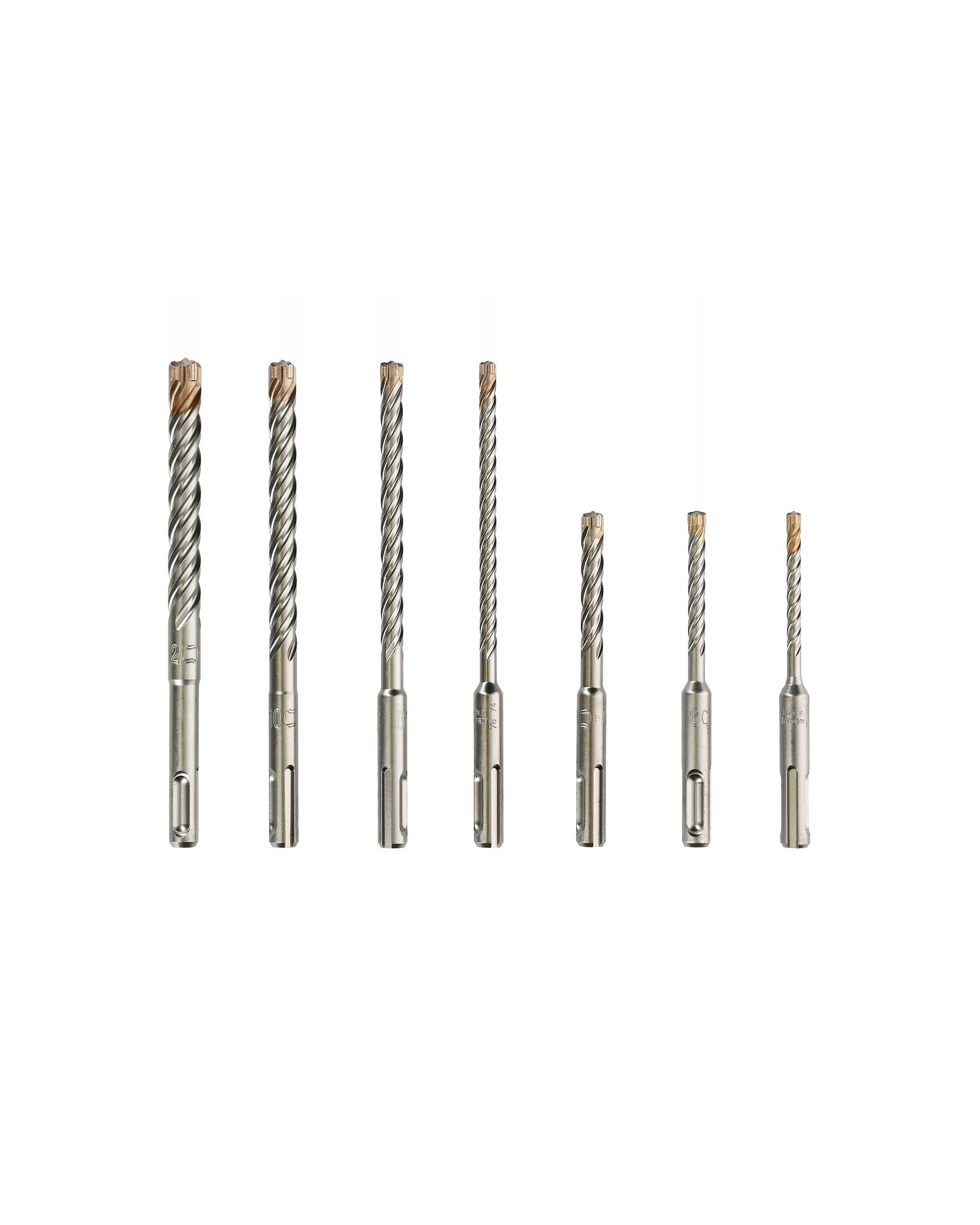 Coffret de 7 forets à béton THOR SDS Plus à 4 taillants - HANGER - 155764 - Image 3