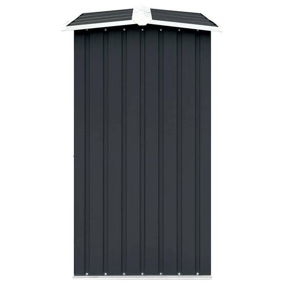 Abri Stockage Bois XXL Acier Galvanisé Design Moderne 330x92x153cm Anthracite - ComfortXL Outdoor Living - Image 4