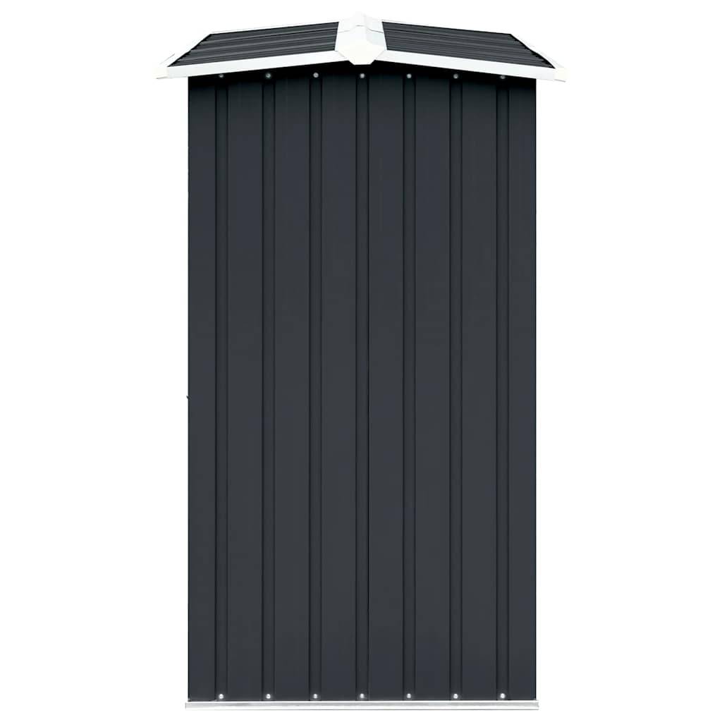 Abri Stockage Bois XXL Acier Galvanisé Design Moderne 330x92x153cm Anthracite - ComfortXL Outdoor Living - Image 4
