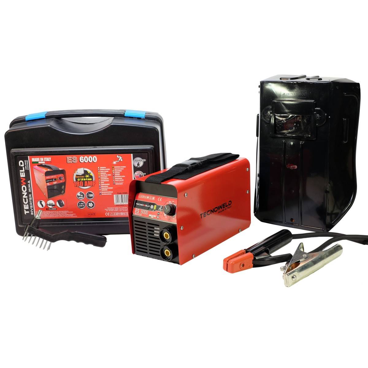 Poste a souder 180 ampères inverter MMA Acier Inox Fonte 1.6 à 5 mm malette TECNOWELD - Image 4