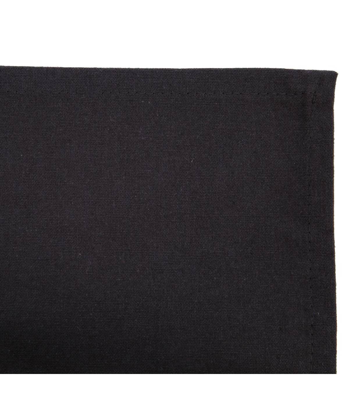 Atmosphera - Lot de 4 Serviettes de table en Coton Gris foncé  40 x 40 cm - Image 2