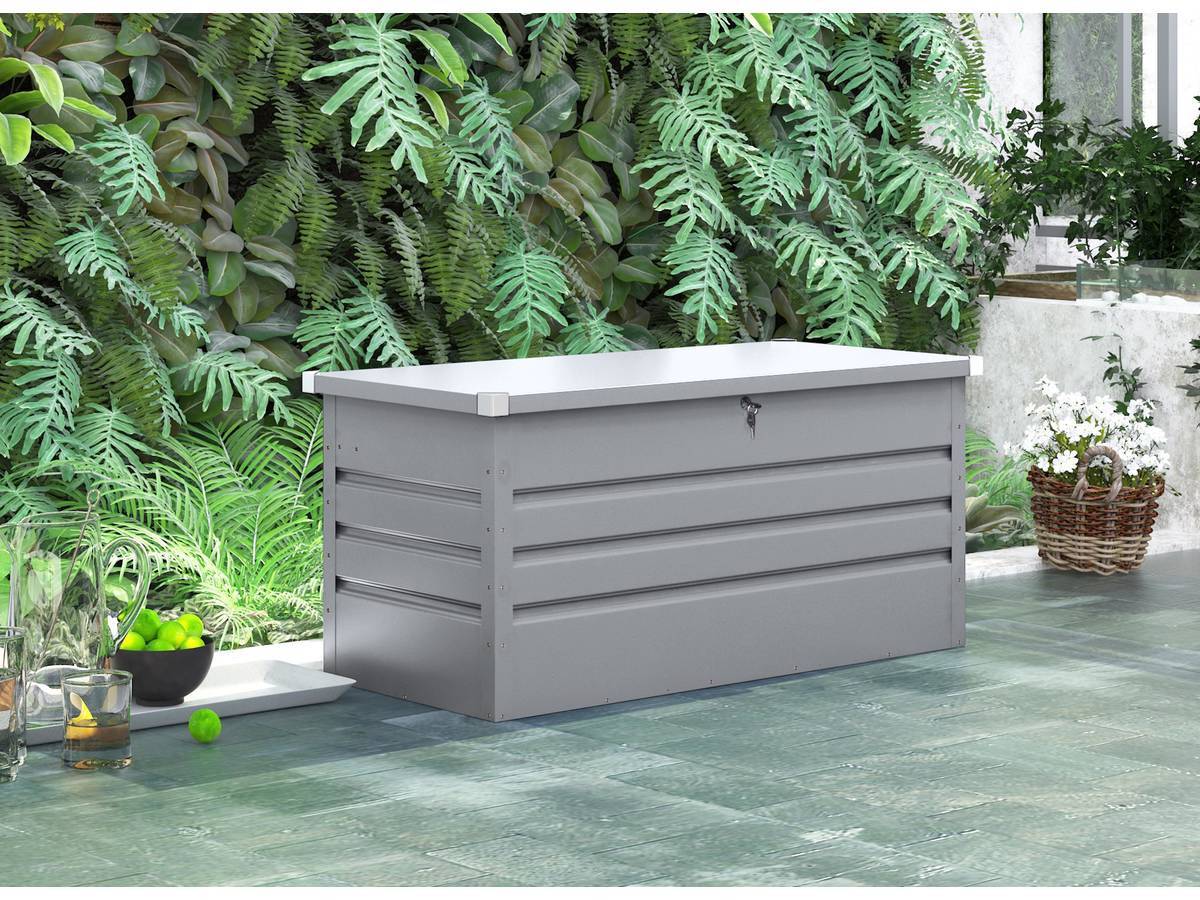 Habitat Et Jardin - Coffre De Jardin Métal "store" - 371l - Argent -habitat Et Jardin - Image 2