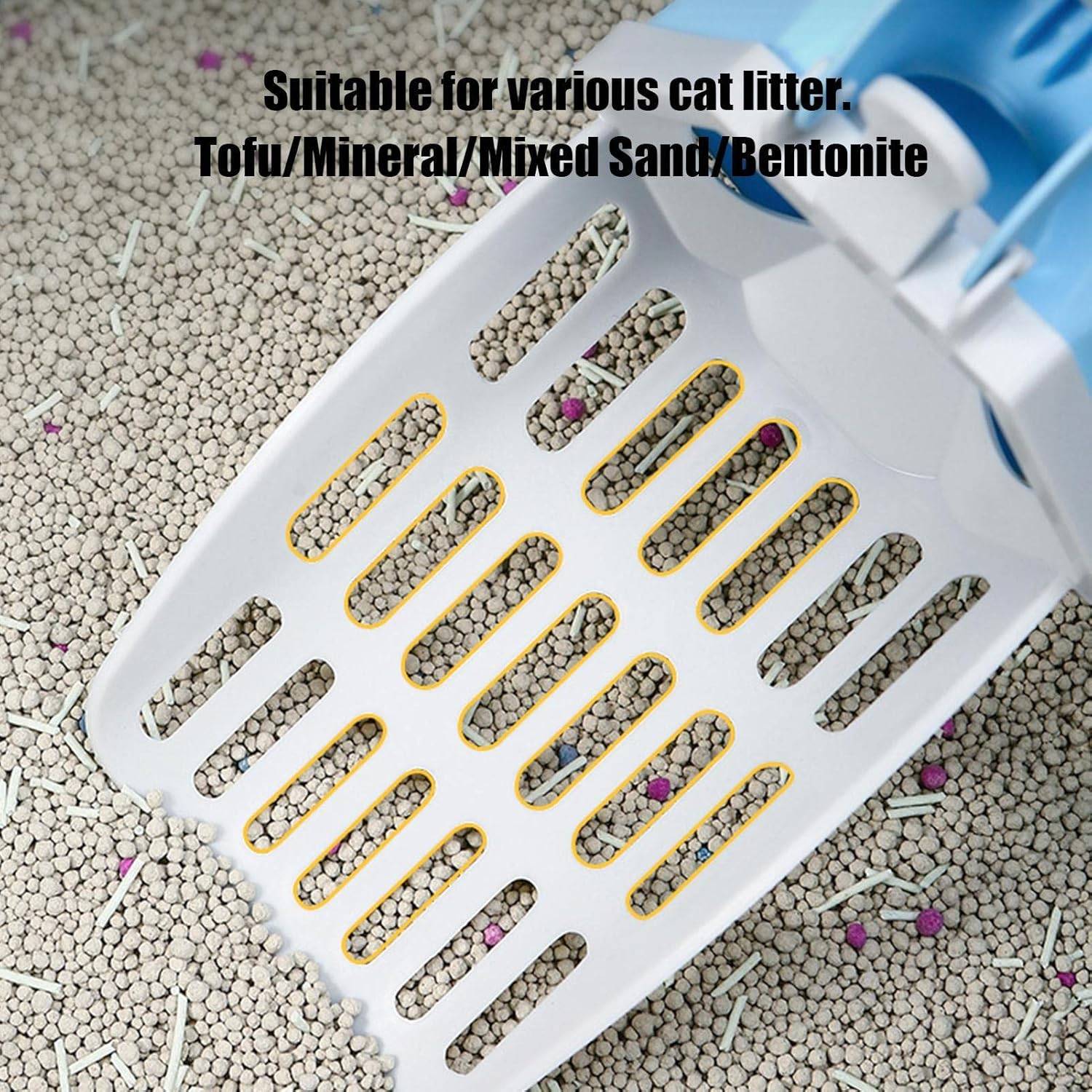 DtopbuyAge - Pelle à litière pour chat - Avec support de rangement bleu DtopbuyAge - Image 2