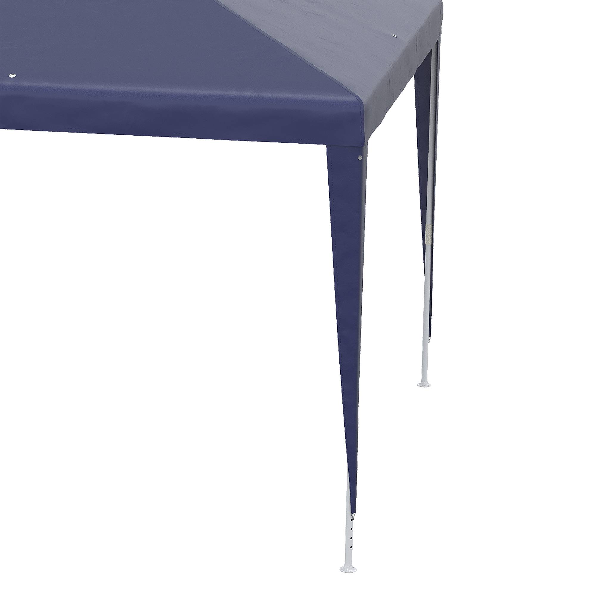 Tonnelle de Jardin 3x3m Barnum Démontable Structure Acier Toile PE pour Terrasse Événement Bleu et Blanc - ComfortXL Outdoor Living - Image 9