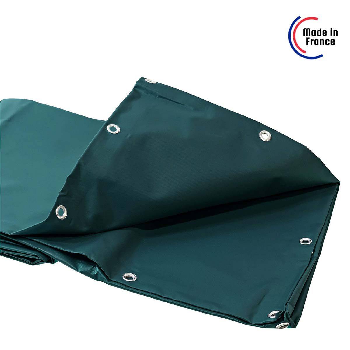 Bâche pour Carport Verte 3x5 m XP640CP - Garantie 10 ans - Toile PVC étanche pour abri de voiture - Made in France TECPLAST - Image 5