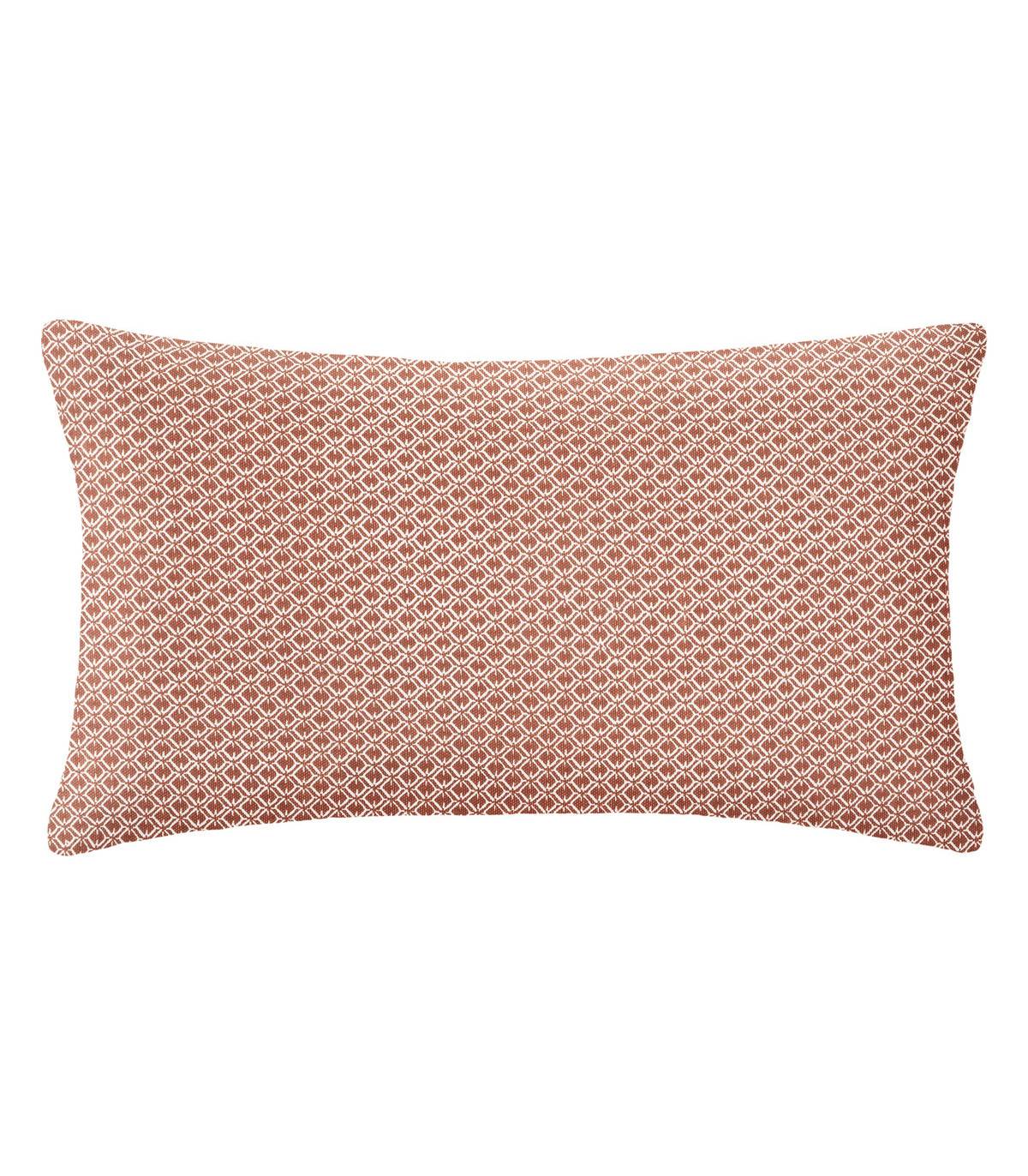 Coussin décoratif déhoussable en Coton Terracotta Otto 30 x 50 cm - Image 1