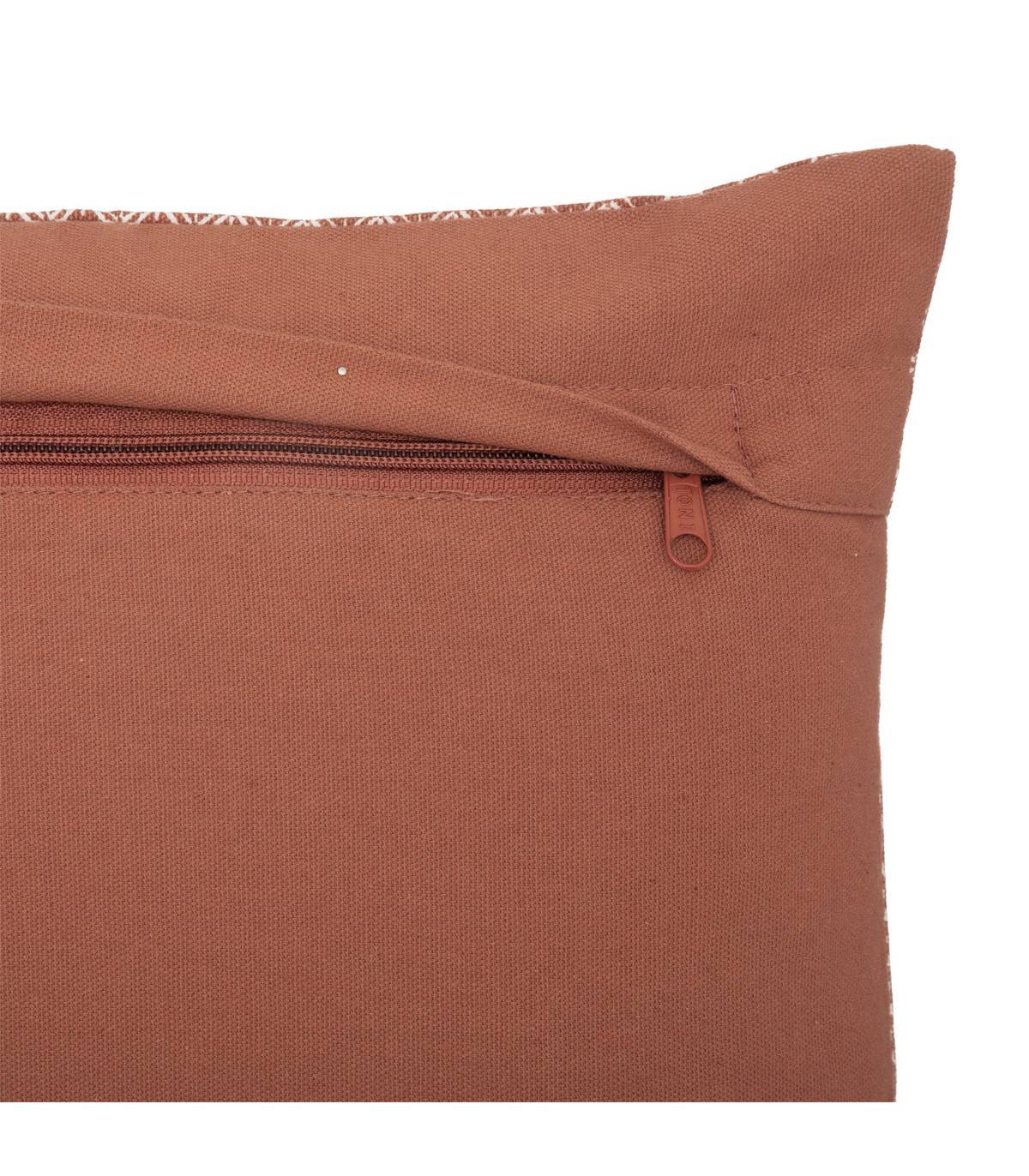 Coussin décoratif déhoussable en Coton Terracotta Otto 30 x 50 cm - Image 2
