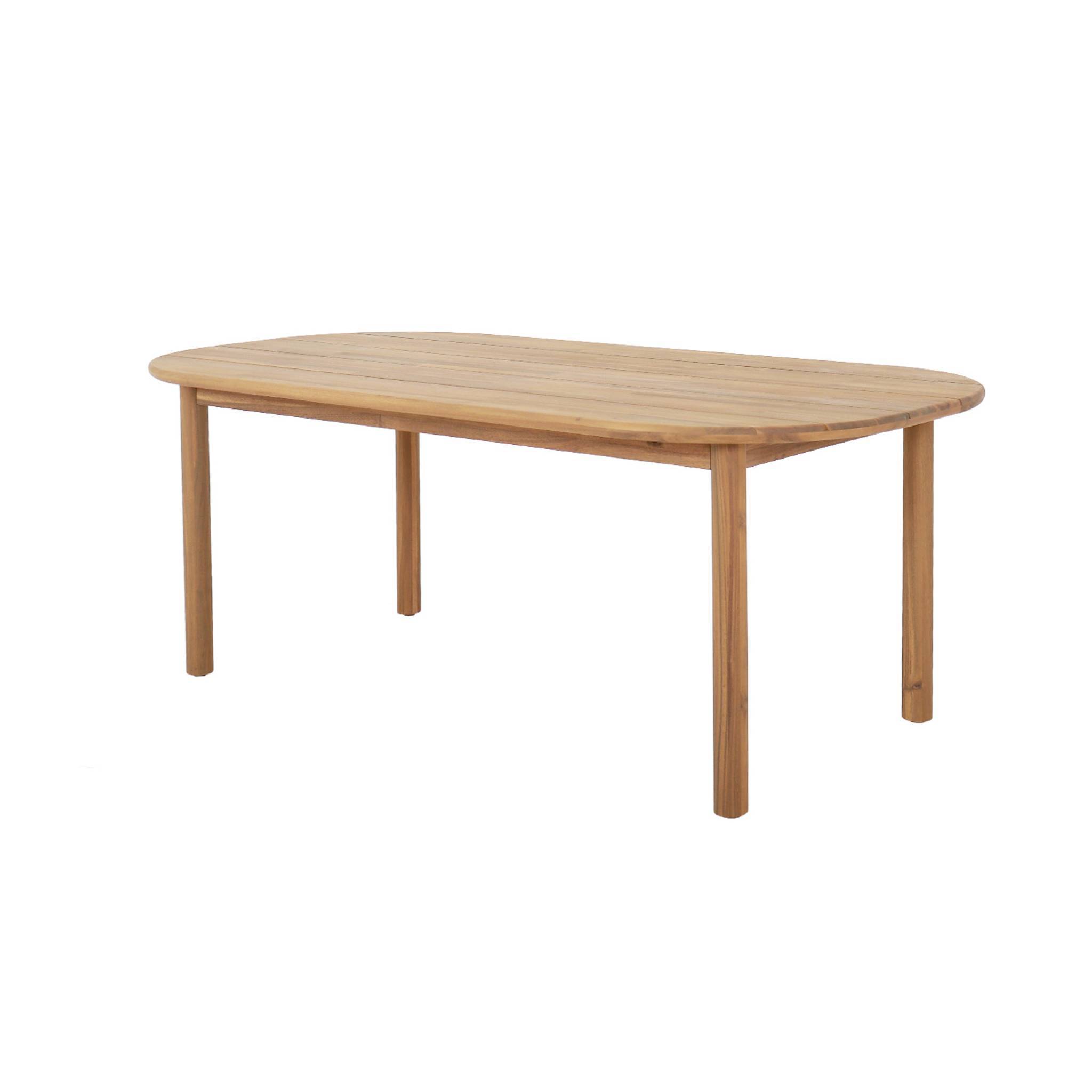 sweeek - Table de jardin rectangulaire bois d'acacia 6 places naturel - Sorrento | sweeek - Image 2