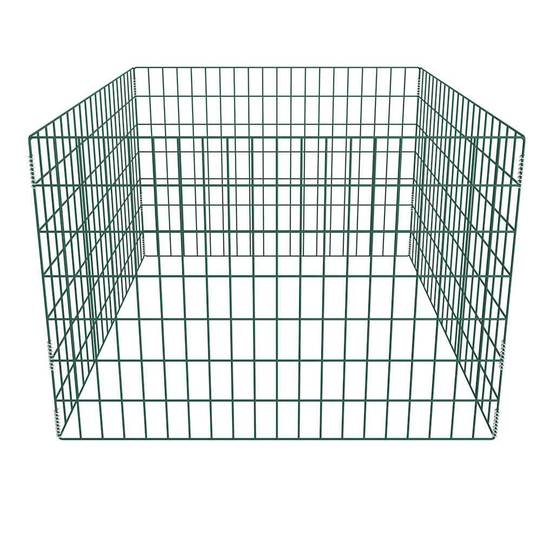 Bac à compost acier vert 100 x 100 x 70 cm - PANGIVO - Image 2