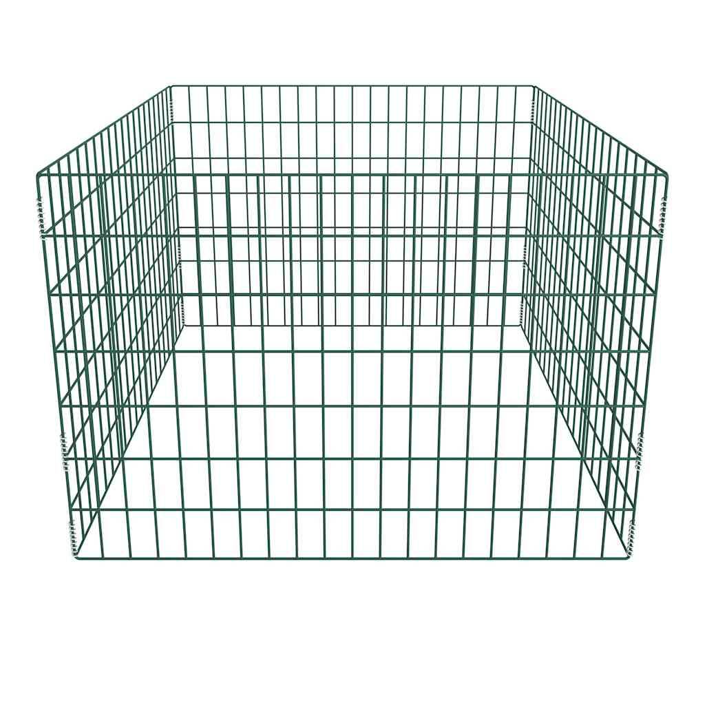 Bac à compost acier vert 100 x 100 x 70 cm - PANGIVO - Image 2