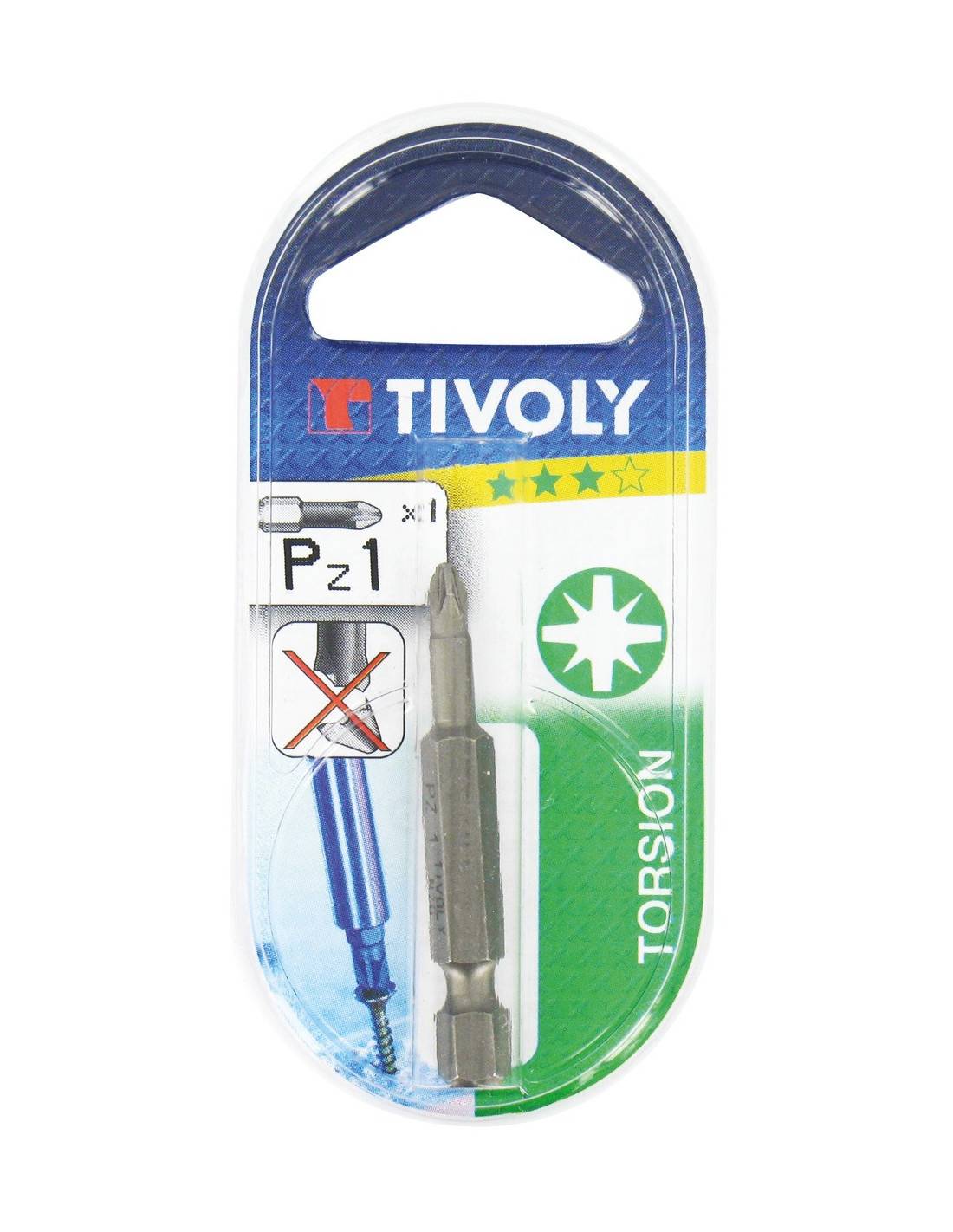 Tivoly - Embout Torsion Pour Vis Pz 50 Mm  1 Pz 2